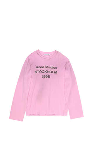 Acne studios pink logo t-shirt 1996